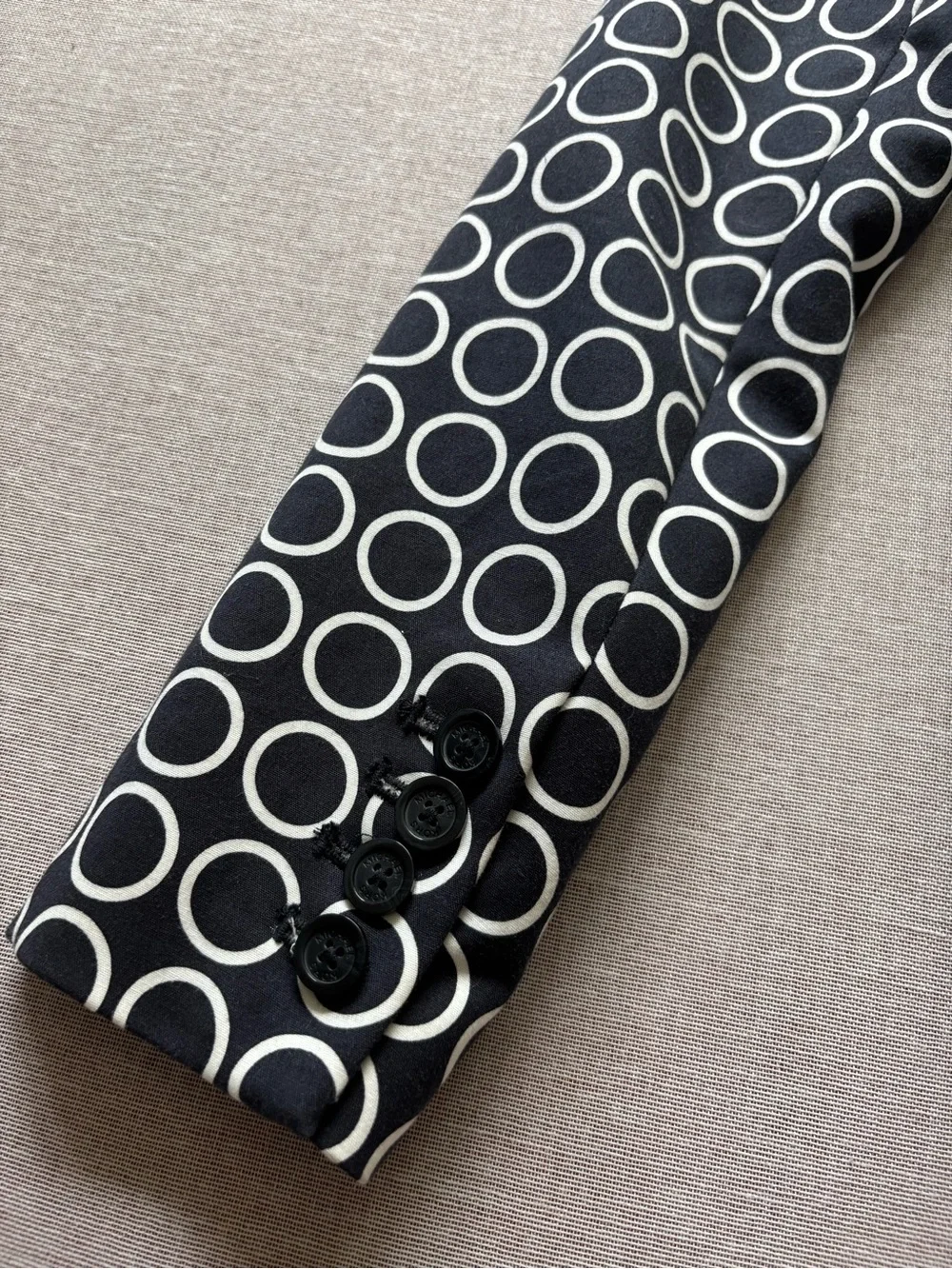 Michael Kors navy geometric work office professional tailored blazer size 0